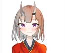 女の子イラストを購入日にお渡しします SNSアイコン、その他動画のサムネ等に使えます イメージ3