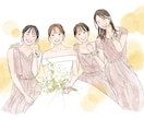 優しいタッチのデジタル手書き似顔絵を描きます アイコンや結婚式、インテリアなどに イメージ4