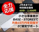 BASE、STORESで本当に売れた方法を伝えます 2月末までの期間限定！60分3,000円 イメージ1