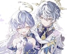 一枚絵、アイコン、サムネイルや夢絵まで全部描きます ご相談だけでも◎ゆるふわでキラキラしたイラストをお届けします イメージ1