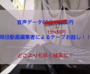 動画&音声お越し承ります 最短お届けで確実に！速くて正確な字幕はこちらから！ イメージ1