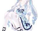 もっちりお肌の可愛いイラスト描きます 肌、服、髪、などの質感表現にこだわった一枚絵を描きます イメージ2