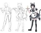 全身立ち絵制作致します お手頃価格の全身立ち絵を短納期で一発納品いたします！ イメージ2