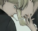 エモーショナルなイラスト描きます アンニュイでダークな人物イラストが得意です！ イメージ7