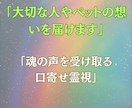 口寄せ霊視でお相手の魂とつながり会話できます 恋愛・復縁・片思い、大切な人やペットと再会までをお届けします イメージ3