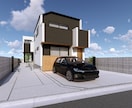 1級建築士が高品質な外観パースを作成します 設計まで行う現役の建築士がフォトリアルに再現します イメージ3