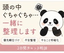 頭の中がぐちゃぐちゃな貴方のお悩みを整理します 押し付けない相談。パンダが悩みを一緒にゆっくり考えます イメージ1