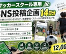 サッカースクールのSNS投稿企画を作成しますます 選手目線で14日分の投稿企画と台本を設計 イメージ1