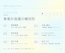 経営企画のプロが事業計画書を作成します 経営企画責任者×デザイナーが構成から伴走 イメージ2