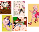 おしゃれでちょっと個性的な人物イラストを作成します 丁寧に対応し、ご要望を的確に反映いたします。 イメージ2