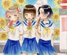 コピックで可愛いイラスト描きます アイコンやプレゼントにも！似顔絵やイラストを描きます！ イメージ2