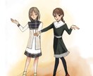 クラシックな人物キャラクター描きます 少女漫画寄りの画風。立絵、挿し絵などのイラストを受付中 イメージ4