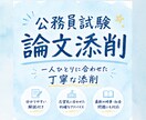 公務員試験面接シート、論文添削で合格サポートします 県庁職員・警察・市役所職員試験に合格実績！ イメージ1