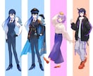 IRIAMの立ち絵や、歌ってみた等の一枚絵描きます グッズや配信用サムネも◎かっこ可愛いイラストで個性を出そう！ イメージ10