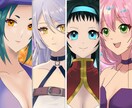 線画へ彩色致します 頂いた線画に対し彩色させていただきます イメージ1