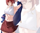 三面図、立ち絵、デザイン等を描きますます 綺麗系なかっこいい女性キャラを描きます！ イメージ1