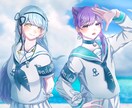 限定割引！貴方だけのサムネイル、アイコン等描きます 丁寧で優しいタッチのイラストです、SNSや配信活動に！ イメージ1