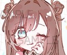 女の子のゆるかわアイコンイラスト描きます ちょこんとゆるかわな絵柄でアイコンを作成いたします！ イメージ2