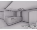 SketchUp 店舗用ホワイトパース作成承ります パースを作成する時間が取れない設計者様、デザイナー様に イメージ2