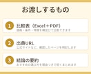 調べものを代行し、比較表に整理します 出典つき比較表で、調べる手間をお助けします イメージ2