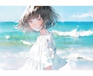 透き通るような、淡く儚い青春色のイラストを描きます 【君の名は。】や【あの花】風の、爽やかなファンタジー画の制作 イメージ7