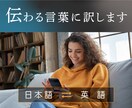 伝わる日本語と英語に翻訳します IT企業で海外勤務経験のある担当にお任せください イメージ1