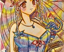 あなたのお好きなヒロインを描きます アナログ手描き、色鉛筆仕上げとなります イメージ3