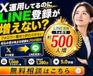 X運用代行で公式LINEの友達を増やします 過去実績500人増加｜SNSマーケティングのプロが運用代行 イメージ1