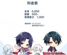 パキッとしたかわいいミニキャラ描きます 商用利用可能(一部有償)です‼︎ イメージ2