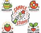 ポップで可愛いオリジナルロゴを作成します お店やブランドに使えるポップなロゴを制作 イメージ2