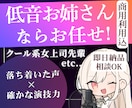低音お姉さんのキャラクターボイスお届けします 簡易ノイズカット込＊空気感のある声×低音女性ボイス イメージ1