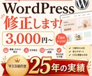 制作歴25年がWordPress修正します 小さな修正も安心してご相談ください イメージ1