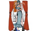 オシャレで個性的な全身イラストを制作します 洋服やキャラのデザインもお任せできるあなただけの一枚を！ イメージ4