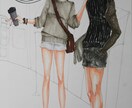 女性向けファッションピープル描きます 雑誌、広告、web挿絵やメインイラスト、個人受注も承ります。 イメージ4