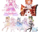 キラキラかわいい女の子お描きします アイドル運営活動やVtuberさんにおすすめです！ イメージ2