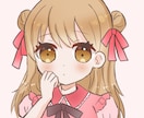 シンプルふんわり可愛い☺︎女の子アイコン描きます やわらかい色合いで描く、ゆるふわ可愛い女の子アイコン♡ イメージ1