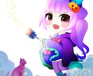 ゆるふわデフォルメ♡女の子イラスト丁寧に描きます ふんわり可愛いデフォルメ女の子をオーダーメイドで制作します！ イメージ7