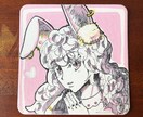コースターにイラストお描きいたします 一点もの！色鉛筆やペンを使いオリジナルイラストを描きます！ イメージ5