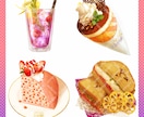 食べ物やスイーツのイラストをお描きします リアルな定番メニューも、推しイメージの空想スイーツも！ イメージ3