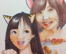 唯一無二の綺麗な似顔絵お描きします お誕生日プレゼントやアイコンにいかがですか？ イメージ5