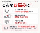 長尺動画からShortsを2本作ります 横動画を縦型に！テロップ付きで見やすく編集 イメージ2