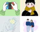 写真を好みのタッチのイラストにしてデータ化します 写真をイラストにしてSNSのアイコン等にお使いいただけます！ イメージ2