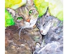 透明水彩で動物、ペットの似顔絵を手描きします 手描きの水彩画のイラスト原画を、ご自宅やプレゼント用に イメージ8