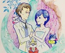 お好きな絵柄の似顔絵イラスト描きます 結婚式やプレゼントなど似顔絵でお祝いしたいかたへ イメージ1