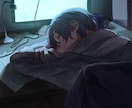 厚塗り風のイラスト作成します MVイラストやSNSアイコン等の利用に！ イメージ5
