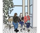 友人・家族・カップルなどのイラストを制作します あなたの思い出、可愛い線画で保存しませんか？ イメージ4
