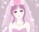 花嫁セミオーダーイラスト｜美しい花嫁描きます あなただけの花嫁イラストを、上品で繊細なタッチで仕上げます イメージ1