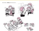 明るいタッチでわかりやすいイラスト制作します 経験豊富なプロイラストレーターが丁寧にヒアリング イメージ3