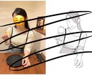 お洒落な線画作成します インスタで流行りの線画！丁寧に、心を込めてお描きします！ イメージ1