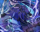 実績作り中　光と躍動感でキャラを最高に輝かせます アイコン・サムネ・MV等　迫力のあるイラストをお求めの方に！ イメージ4